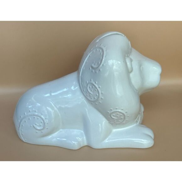 2017 Pottery Barn Lion Boho Piggy Bank - Picture 2 of 7